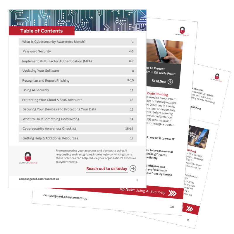 Cybersecurity Awareness Month Guide and Checklist Thumbnails 2