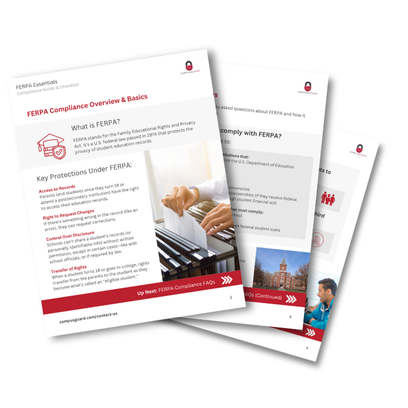 FERPA Essentials Checklist Pages Thumbnails