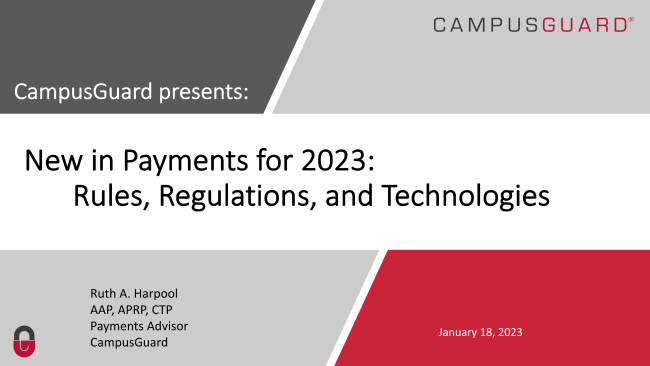 New in Payments for 2023