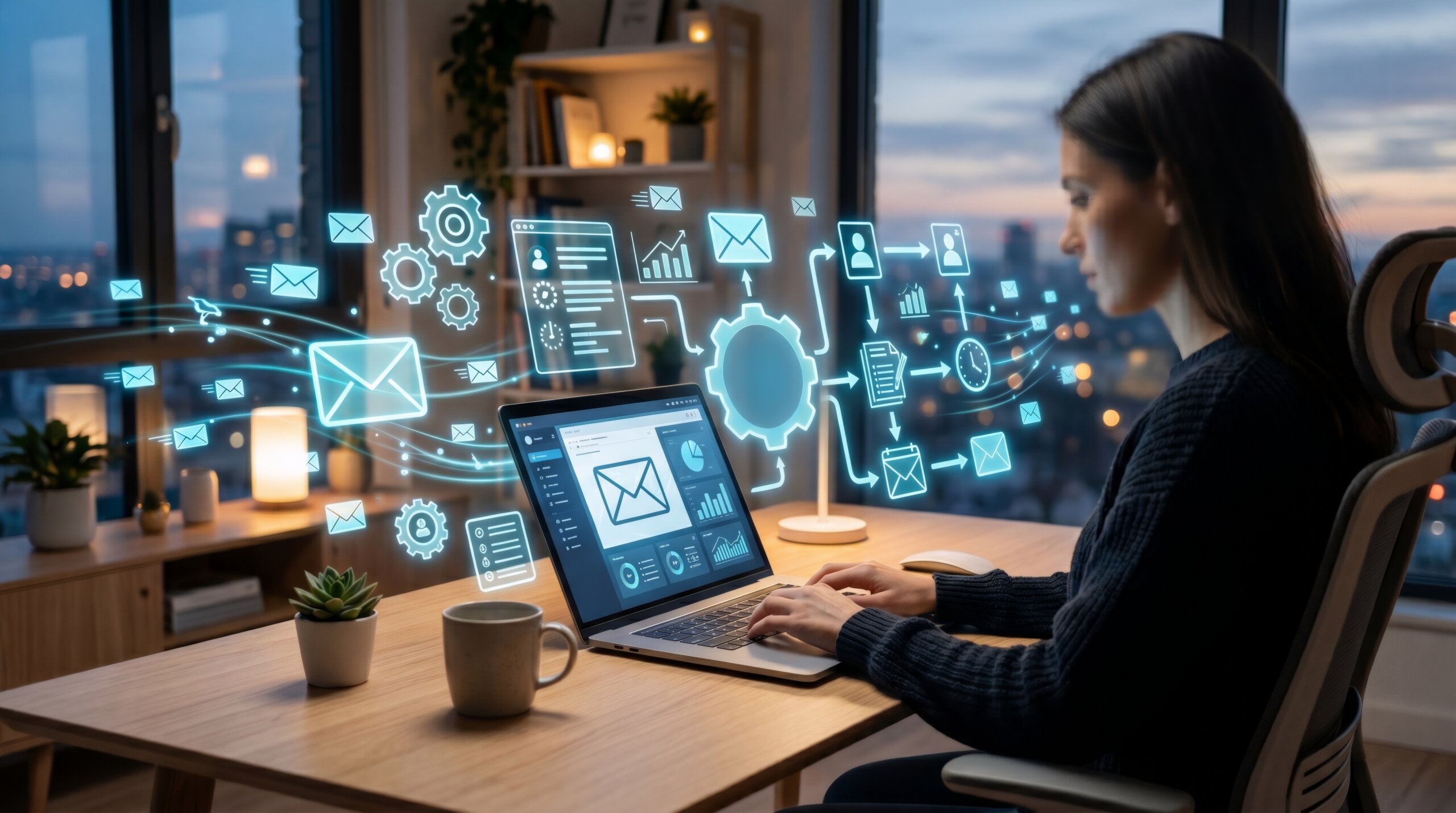 woman using phishing simulator tool