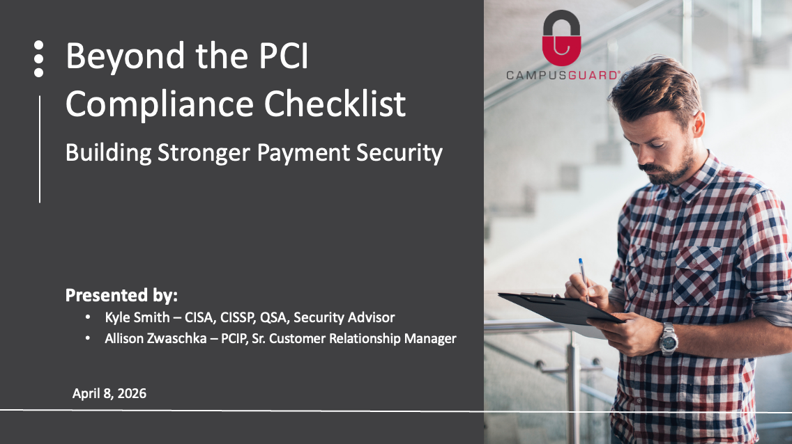 Beyond the PCI Compliance Checklist Webinar