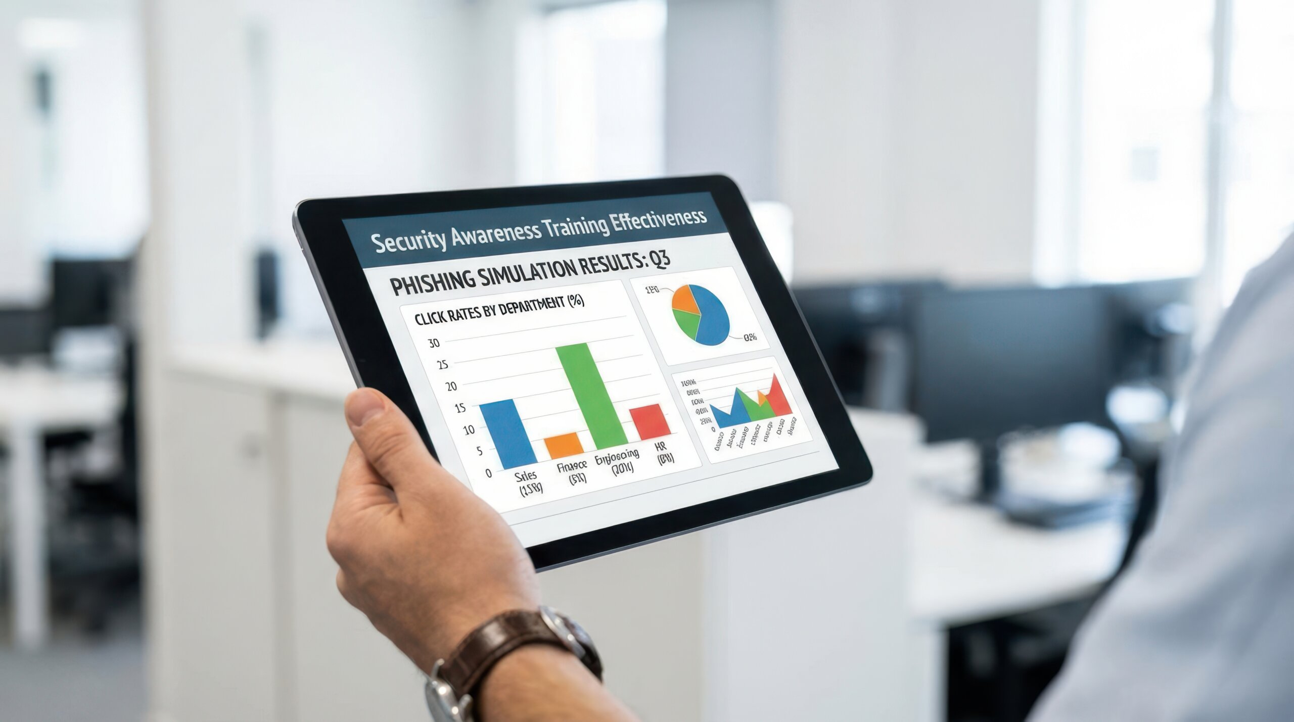 Phishing simulation dashboard